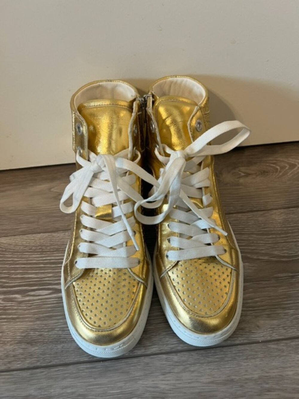 Zadig & Voltaire: Flash Metallic High-Top Sneaker